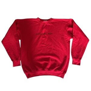 Vintage Calvin Klein Jeans Bold Red Crewneck Sweater